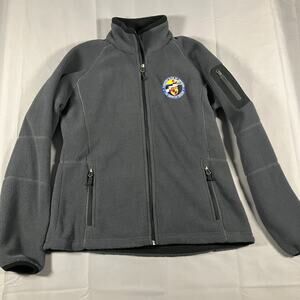 Porsche‎ Club of America Fleece Jacket Ladies Medium Gray Port Authority LA